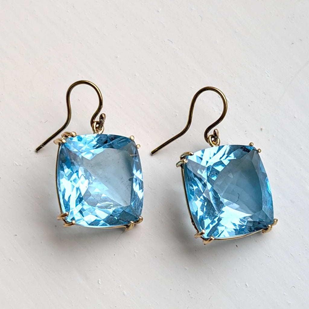 BIG&BOLD 18k TOPAZ EARRINGS (next day delivery) - Marina Mura