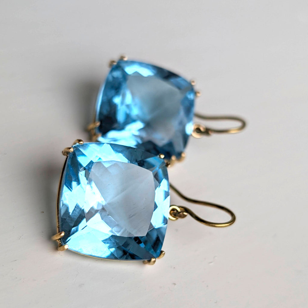 BIG&BOLD 18k TOPAZ EARRINGS (next day delivery) - Marina Mura