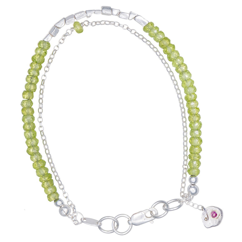 STACK PERIDOT BRACELET - Marina Mura
