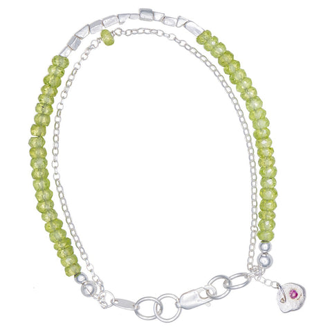 STACK PERIDOT BRACELET - Marina Mura