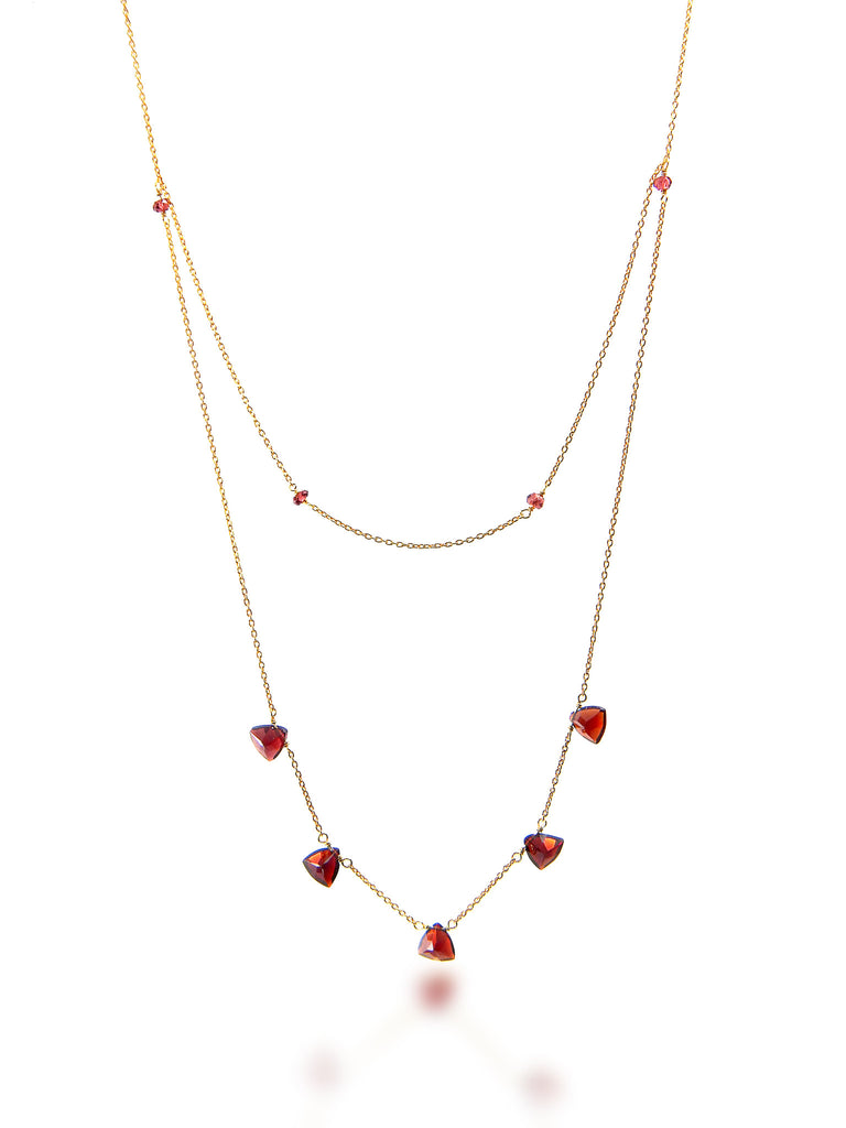 TRILLIANT GARNET NECKLACE - Marina Mura