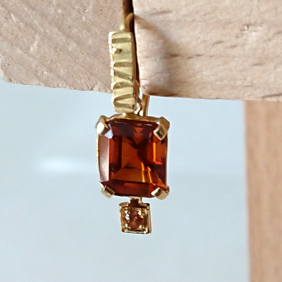 HESSONITE GARNET EARRINGS (one-of-a-kind) - Marina Mura