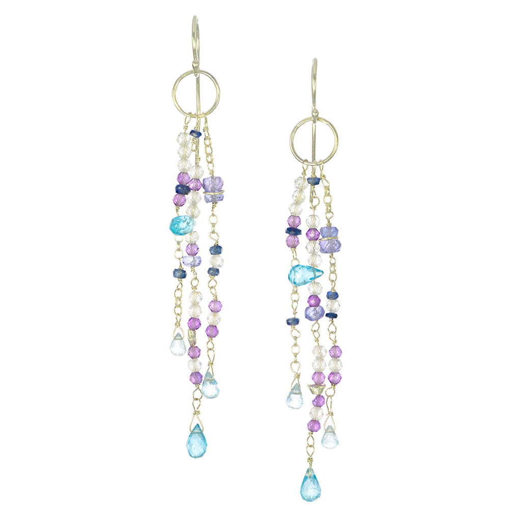 FOUNTAIN BLUE GEMSTONES EARRINGS - Marina Mura