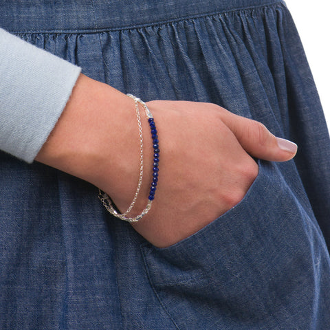 STACK LAPIS LAZULI BRACELET - Marina Mura