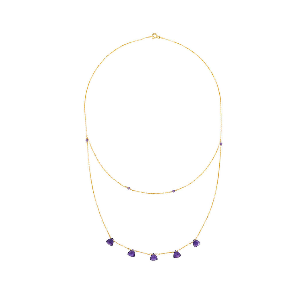 TRILLIANT AMETHYST NECKLACE - Marina Mura