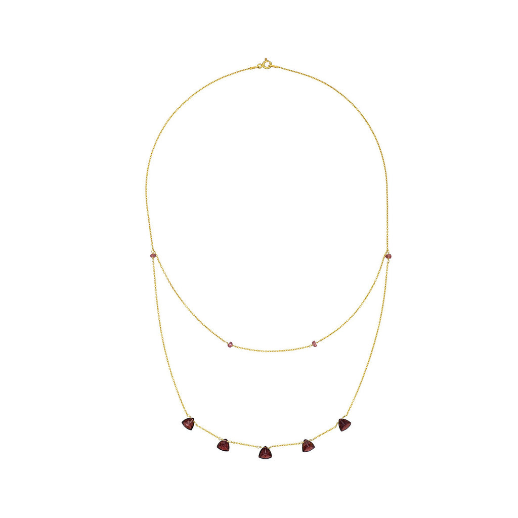 TRILLIANT GARNET NECKLACE - Marina Mura