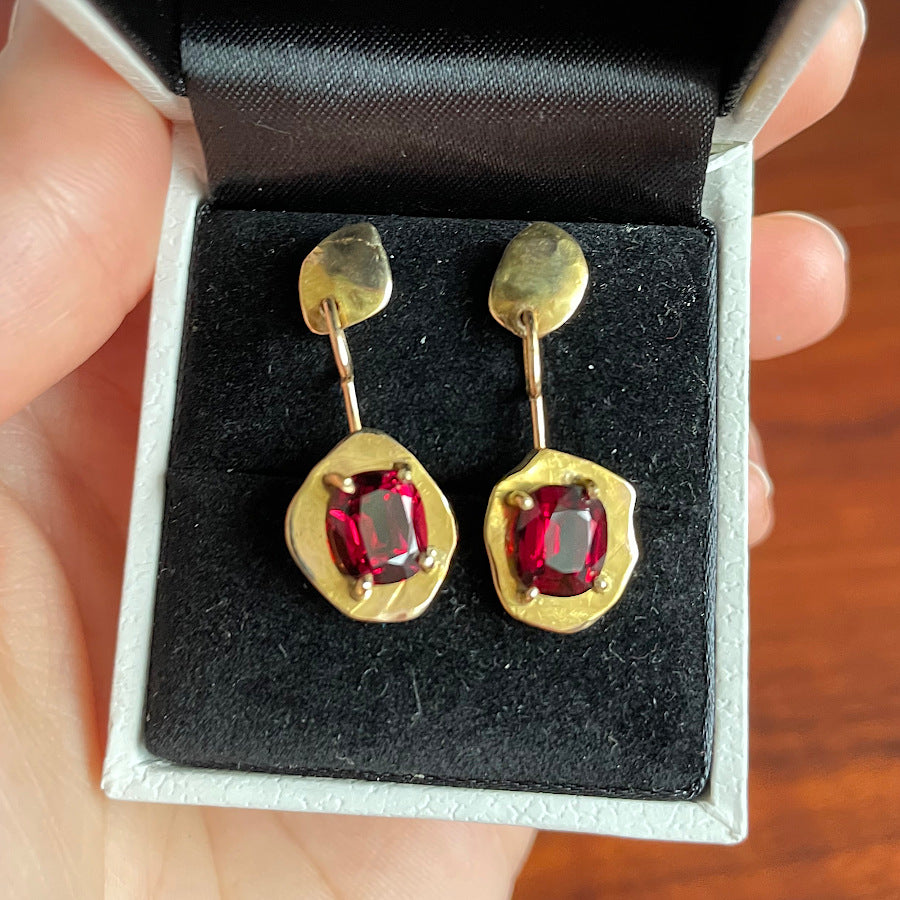 Garnet Earrings F - Marina Mura