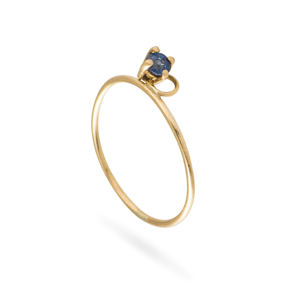 18k KINETIC SAPPHIRE RING - Marina Mura