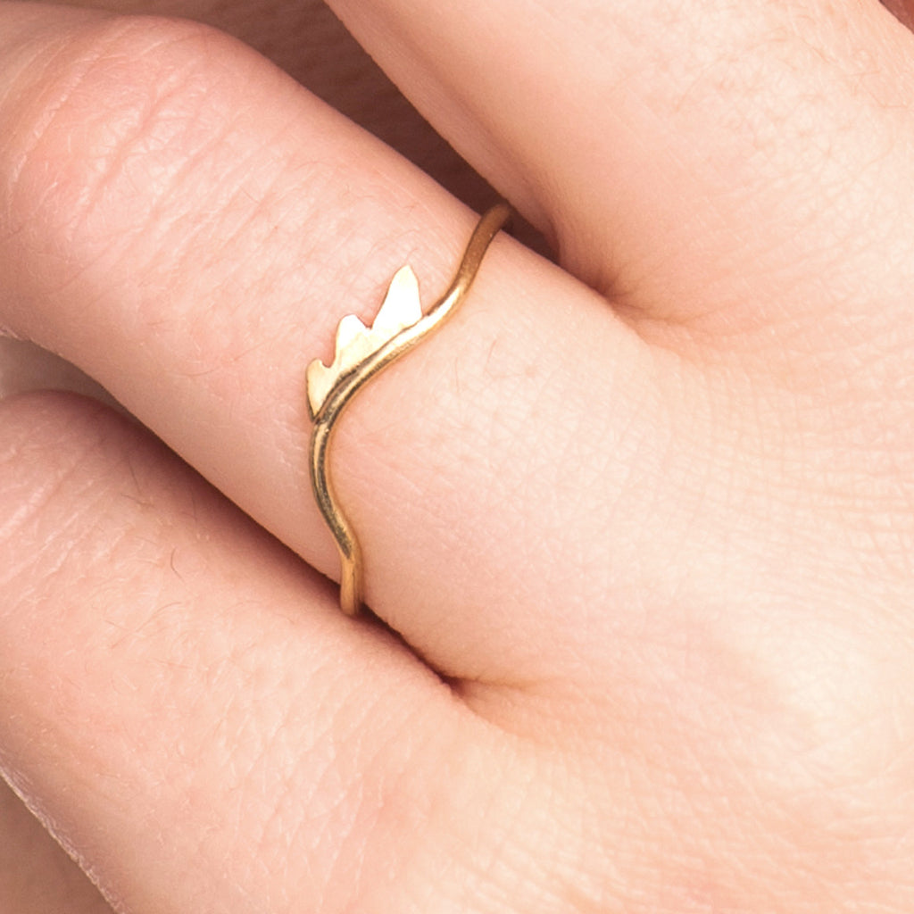 GOLD LASHES RING - Marina Mura