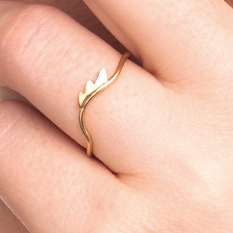 GOLD LASHES RING - Marina Mura