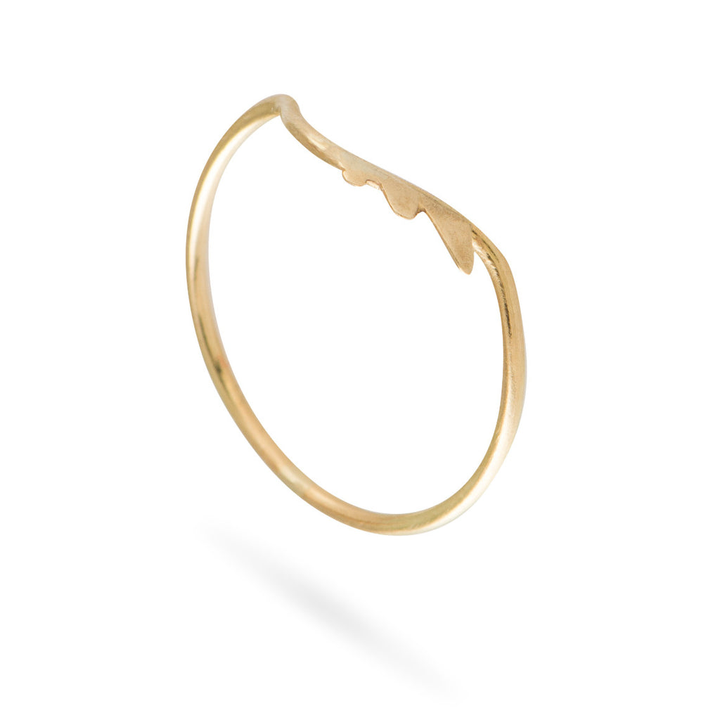 GOLD LASHES RING - Marina Mura