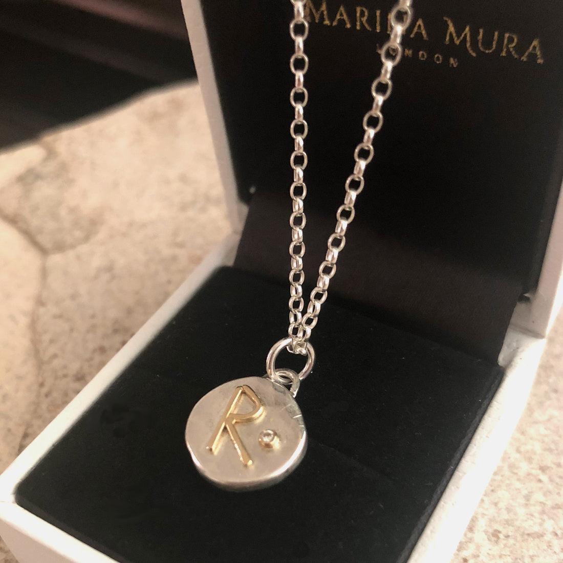 Diamond 2025 pendant letter