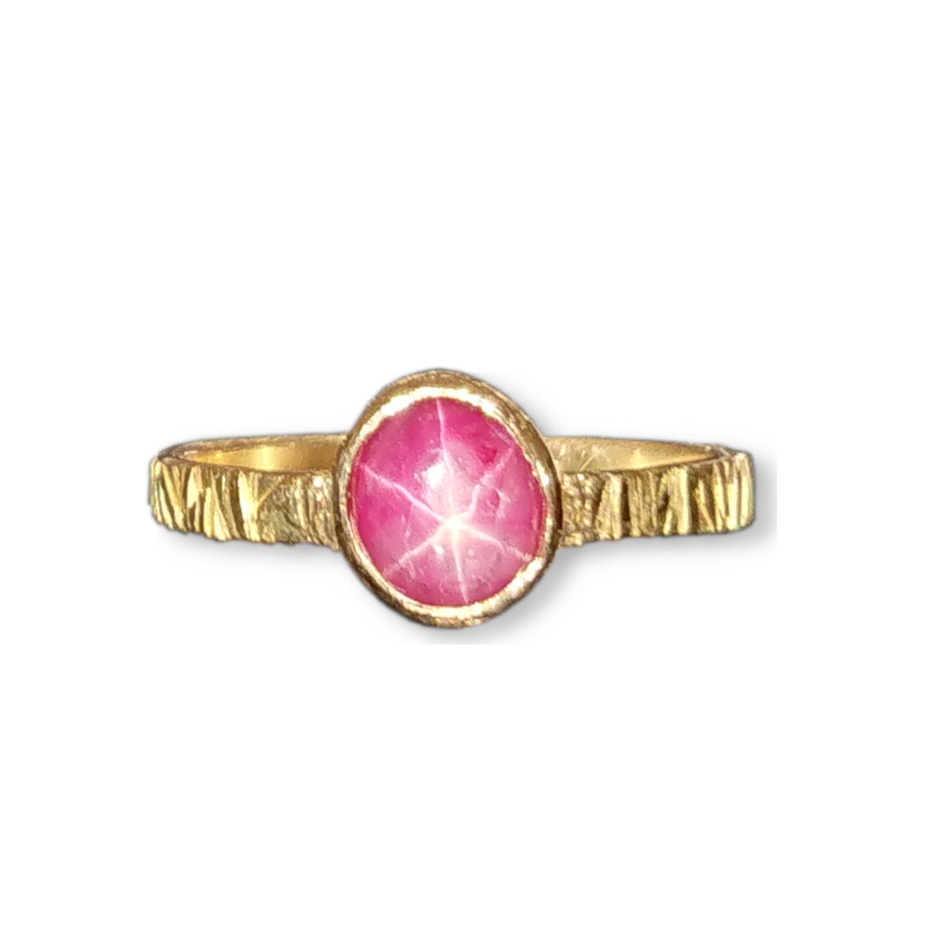 SUNRAY STAR RUBY RING (one-of-a-kind) - Marina Mura