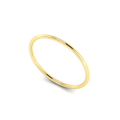 GOLD SIMPLE BAND RING - Marina Mura